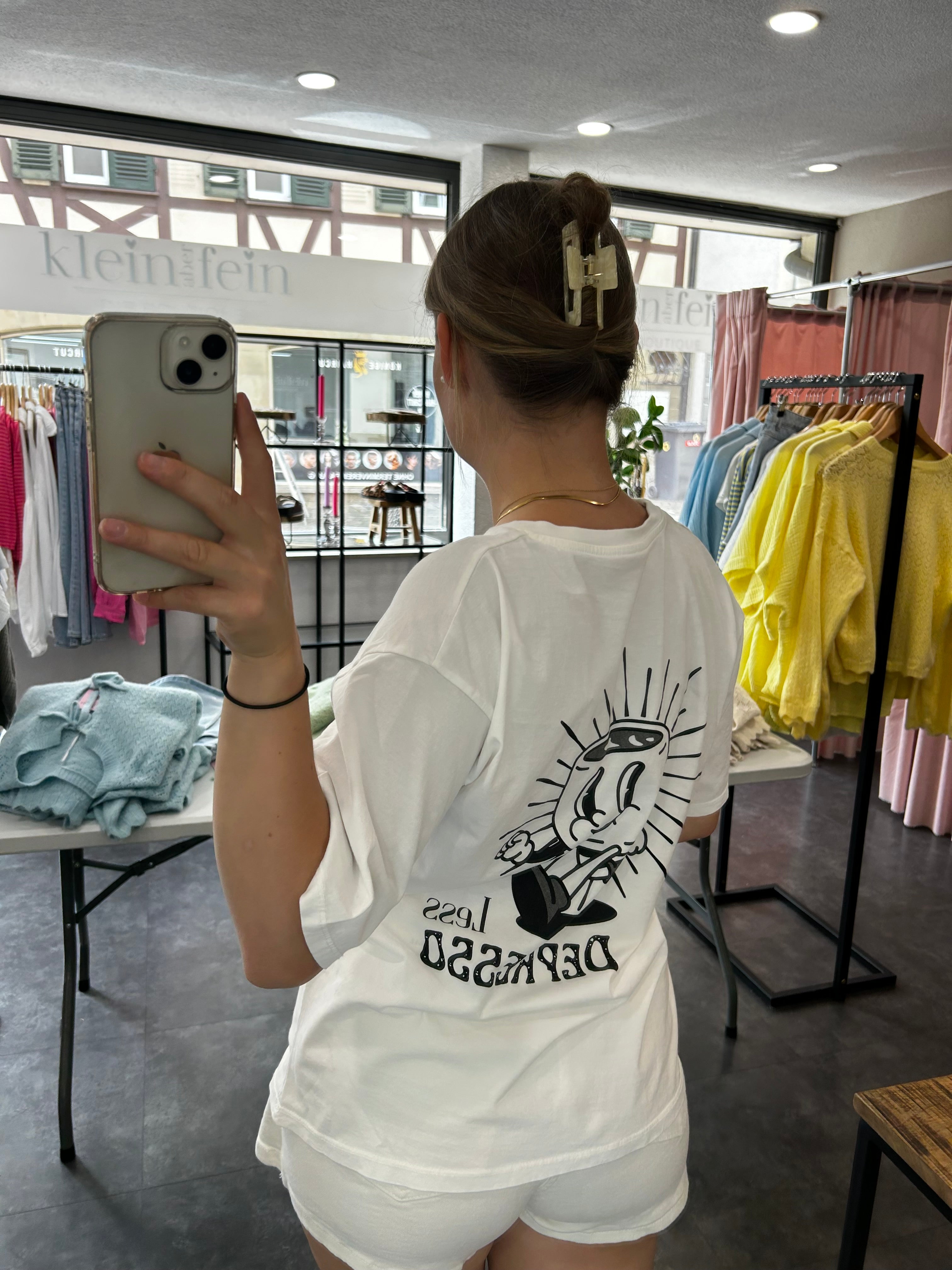 T-Shirt mit Espressoprint