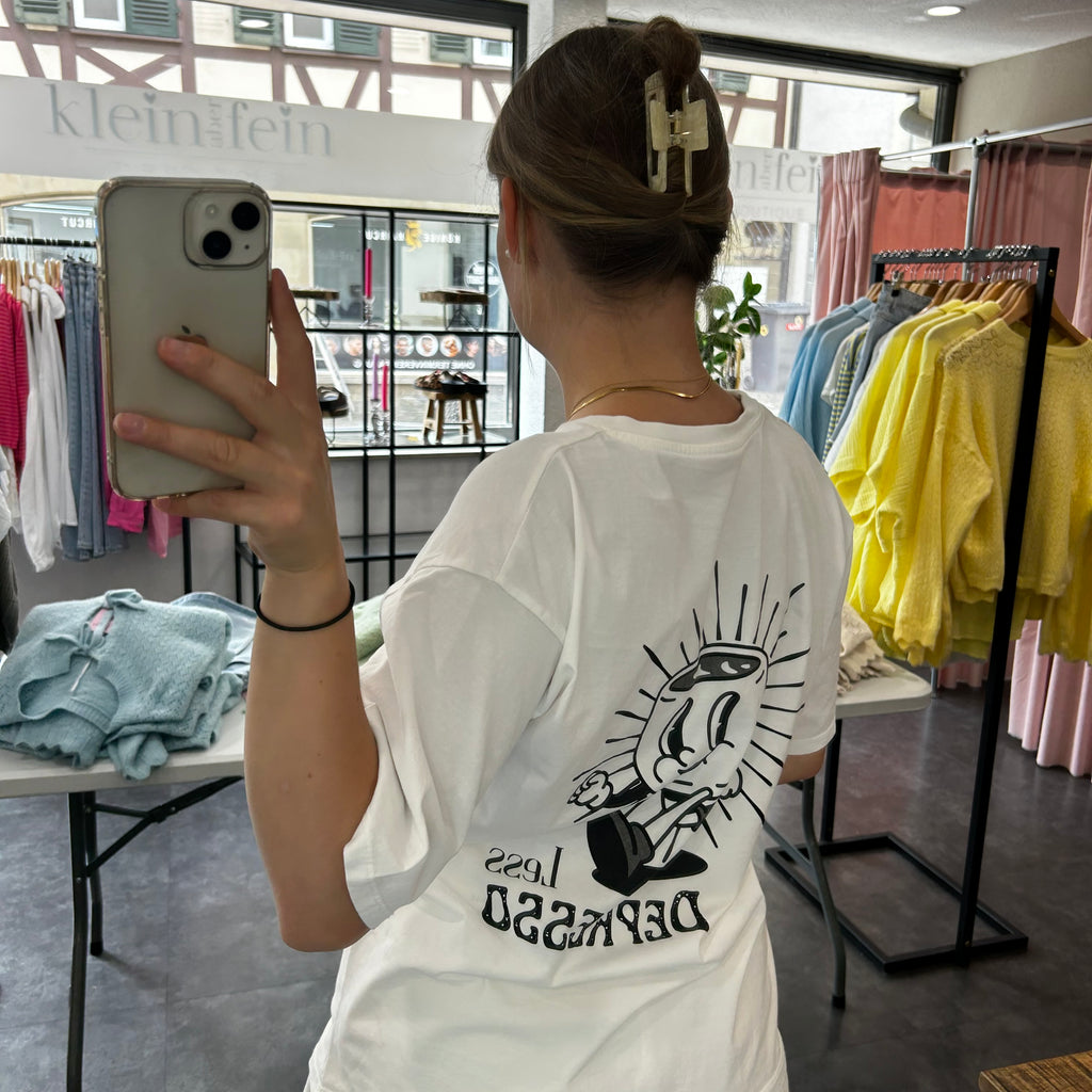 T-Shirt mit Espressoprint