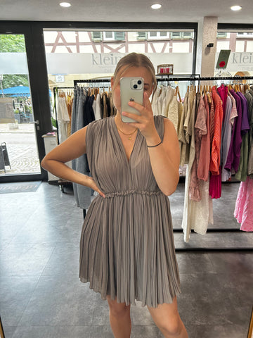 Plisseekleid Grau