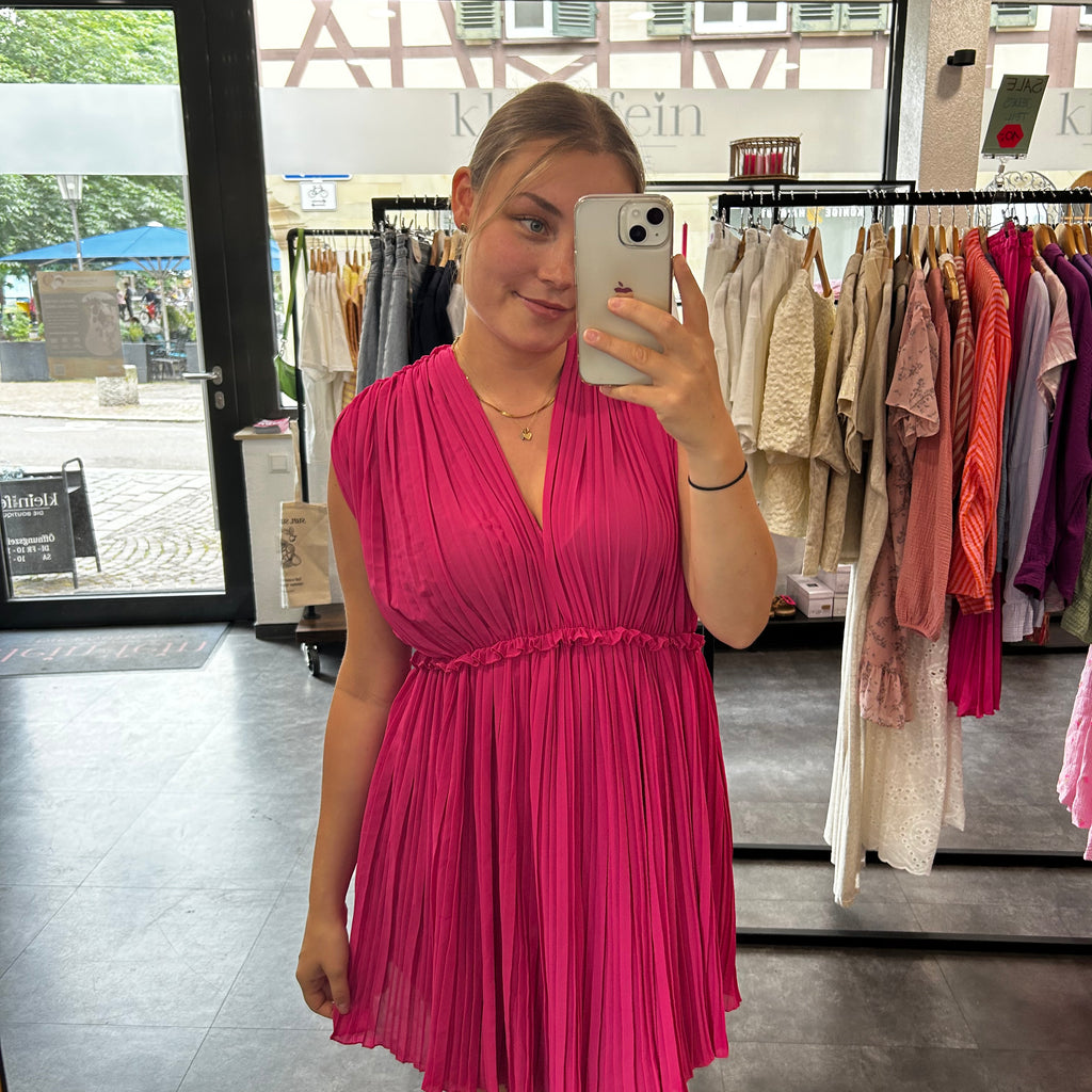 Plisseekleid Pink