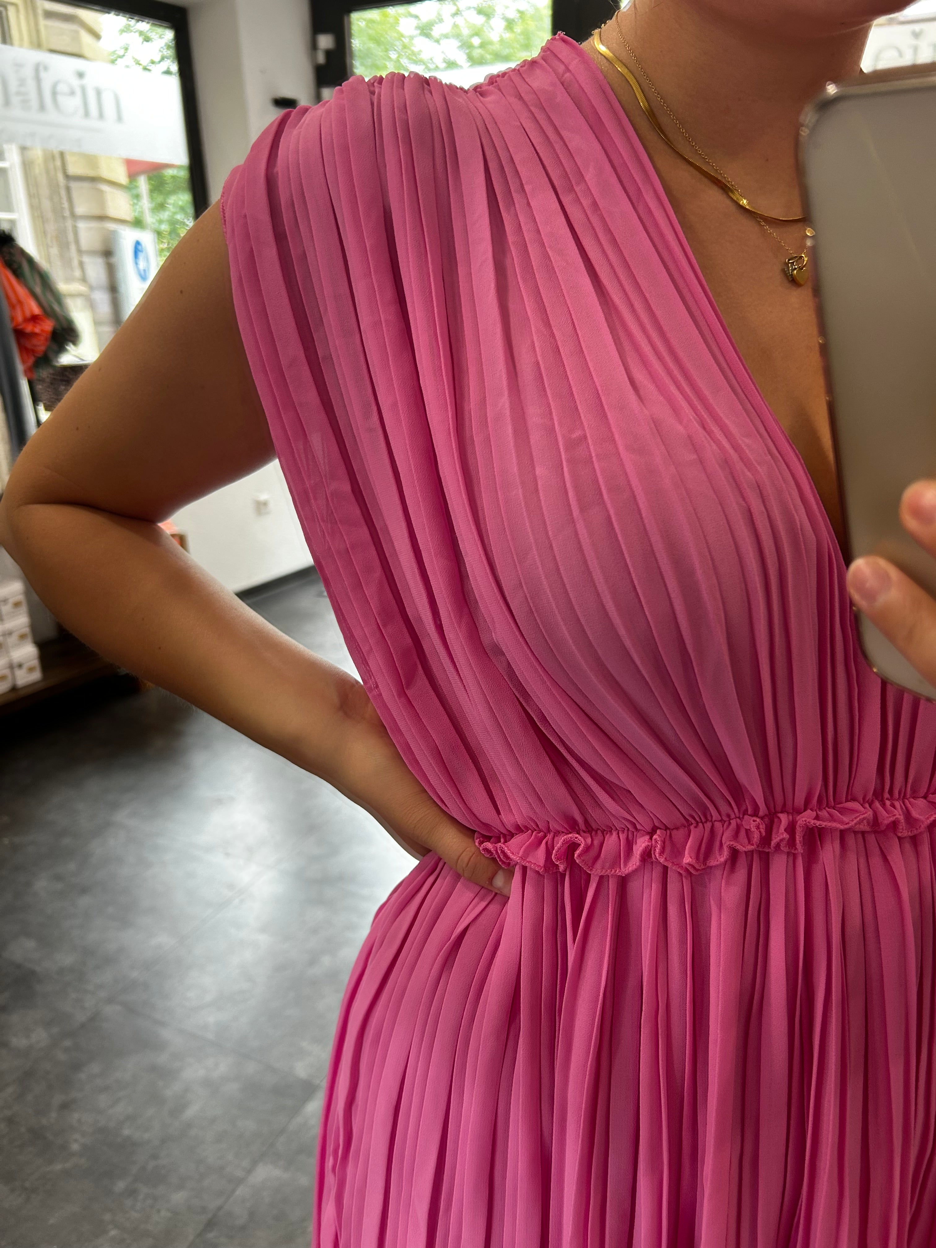 Plisseekleid Rosa