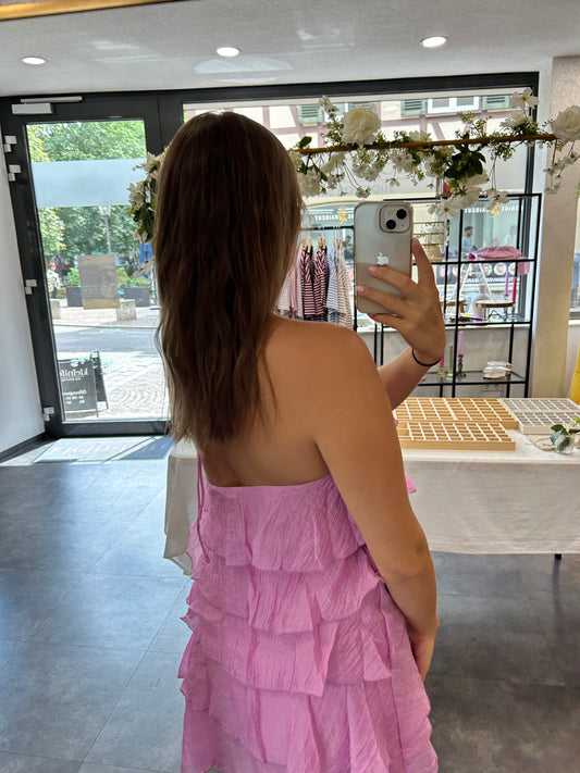 Kurzes Volant-Sommerkleid