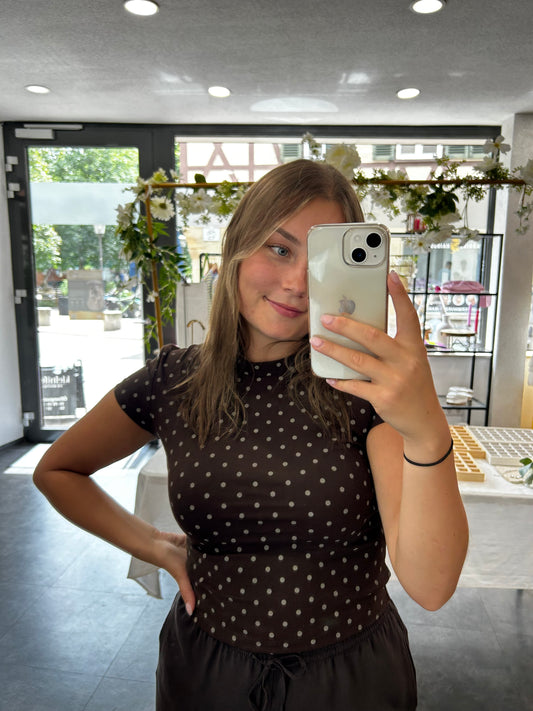 Punkte Baumwollshirt