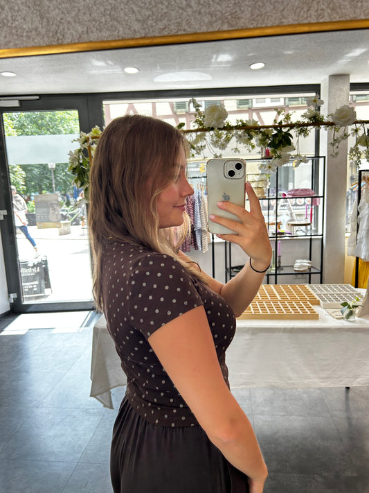 Punkte Baumwollshirt