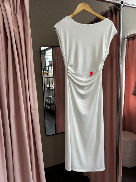 Draped midi dress