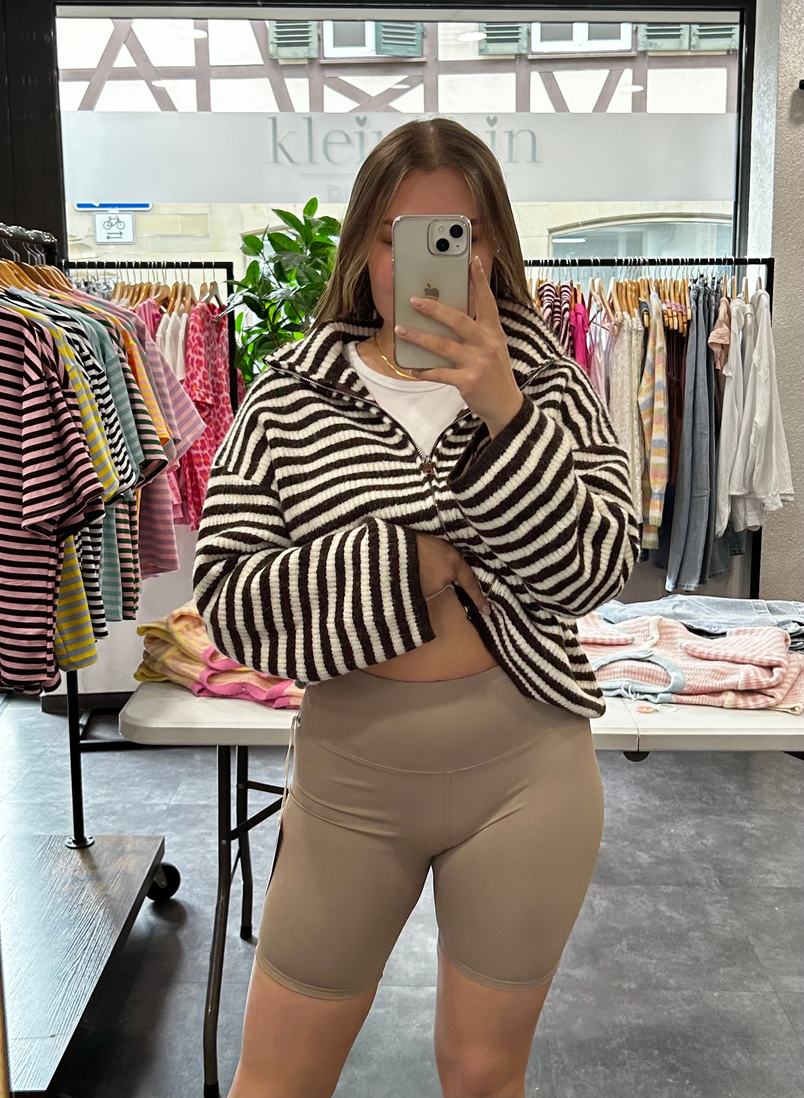 Kurze Leggings – Soft Taupe