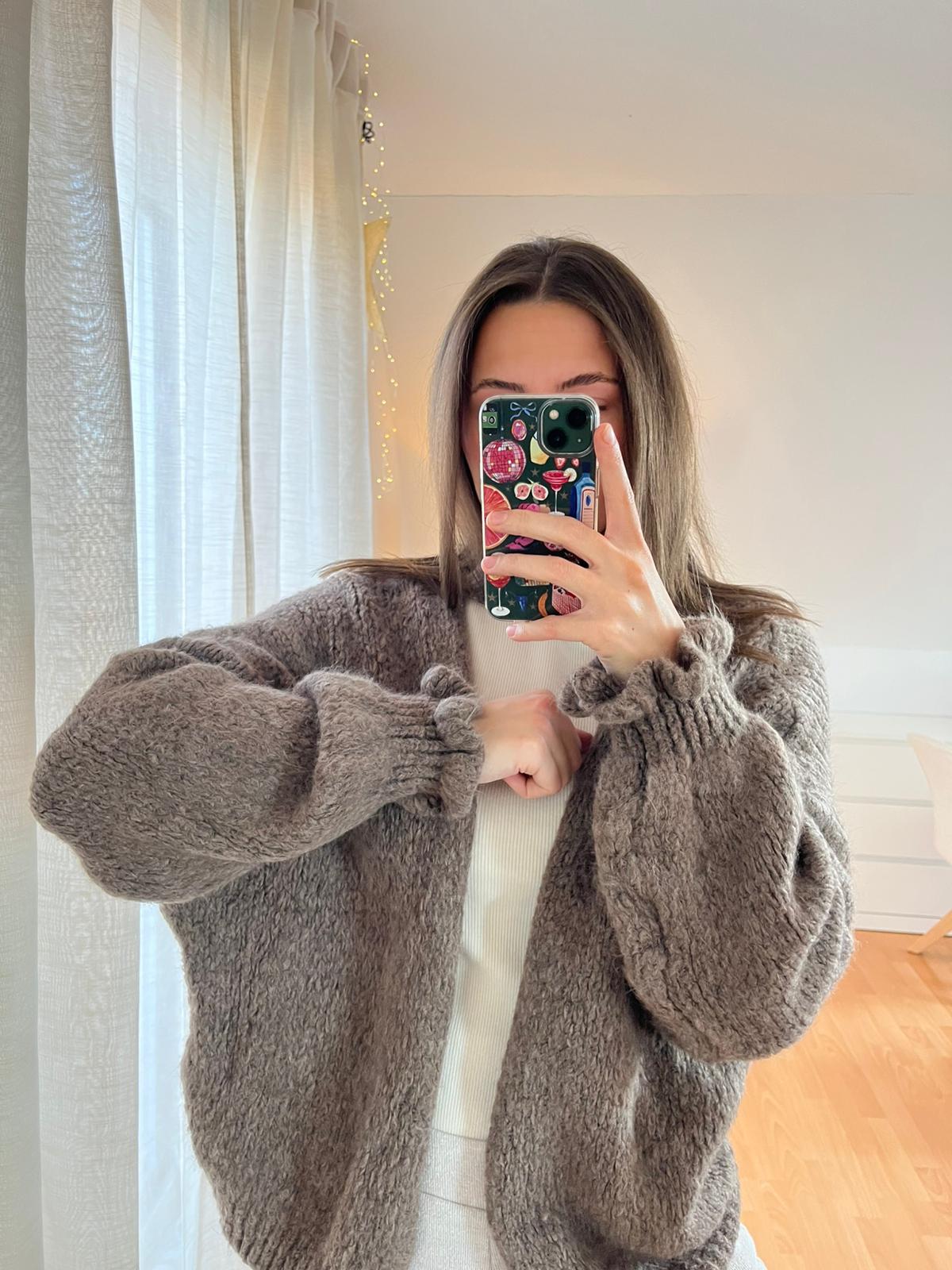 Strickjacke „Cleia“ – beige