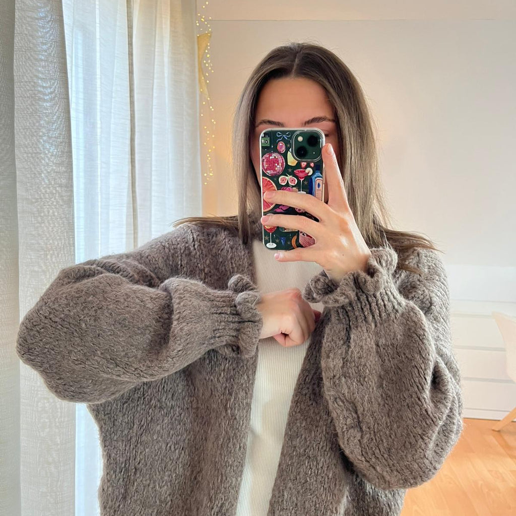 Strickjacke „Cleia“ – beige