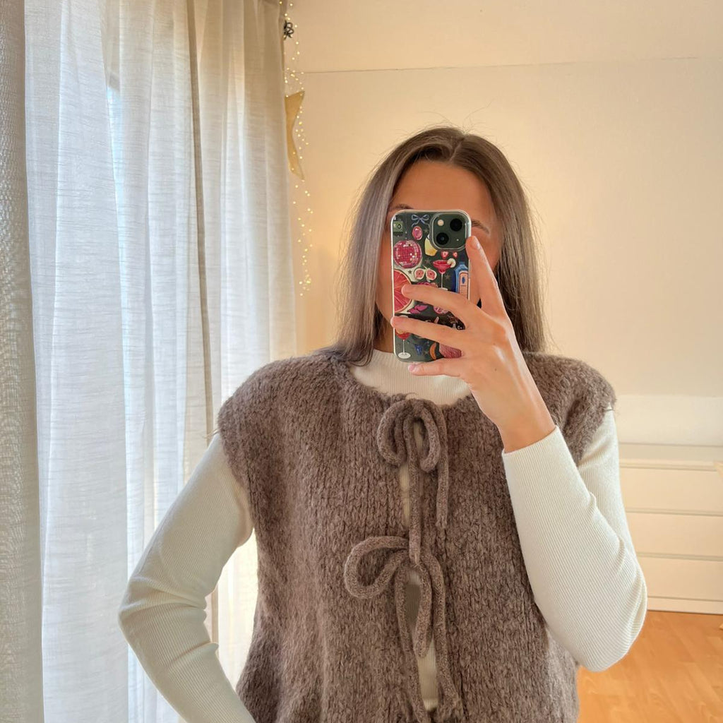 Strickweste „Mira“ – hellbraun