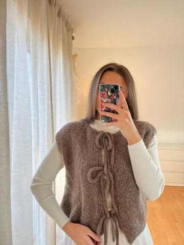 Strickweste „Mira“ – hellbraun