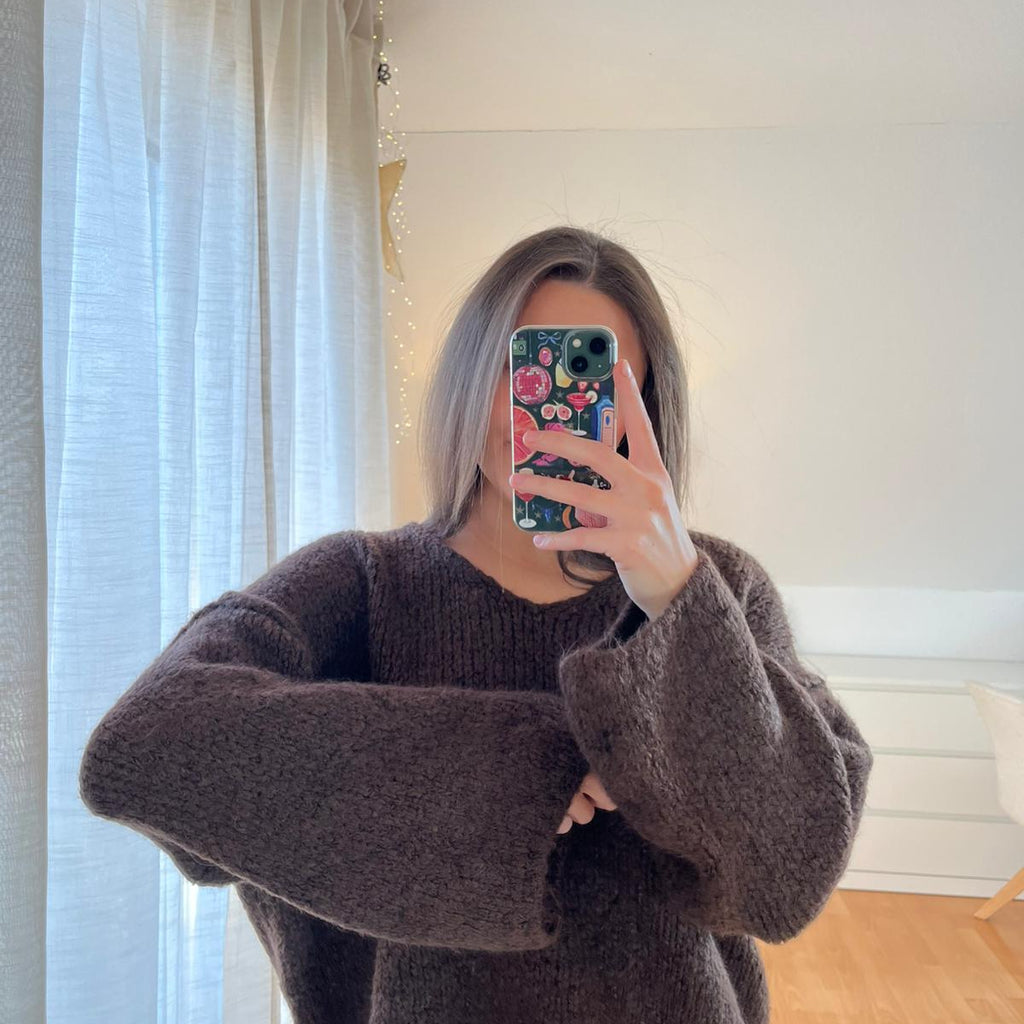 Strickpullover „Jara“ – schokobraun