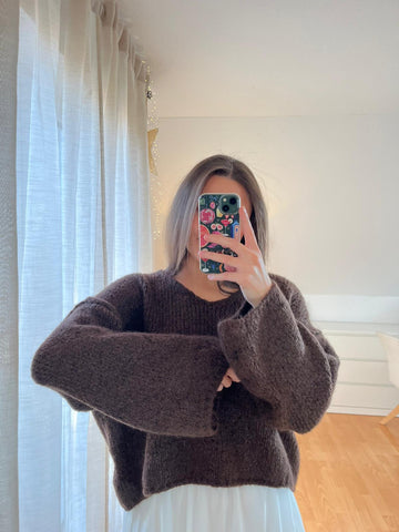 Strickpullover „Jara“ – schokobraun